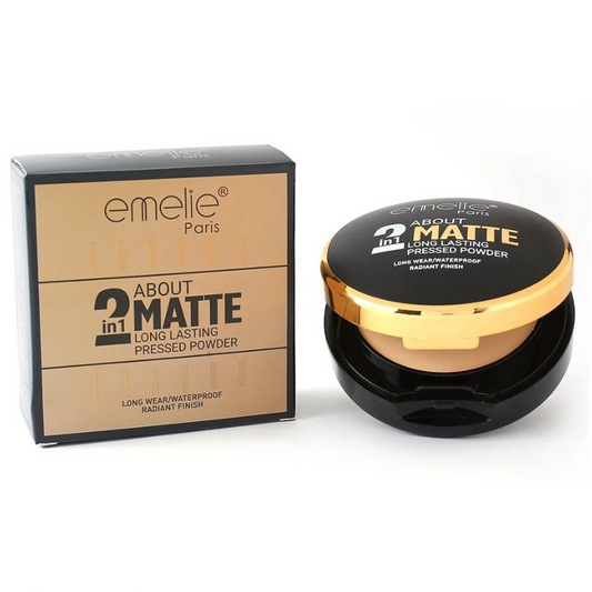 Emelie | 2 in 1 Matte Pressed Powder